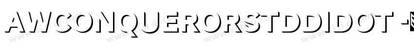 AWConquerorStdDidot 字体转换 AWConquerorStdDidot 字体转换